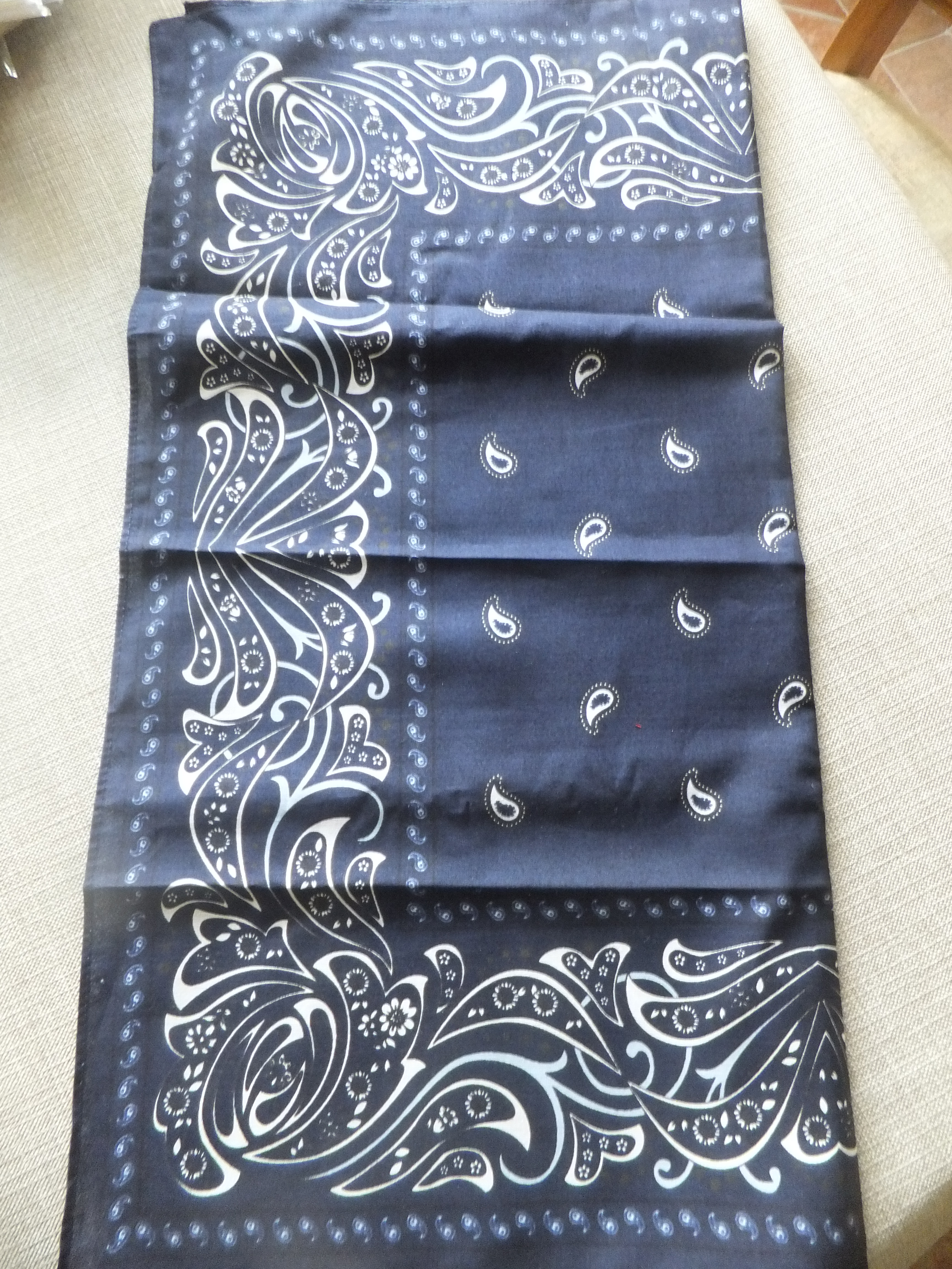 hemel Voorkeur Afscheid Blauwe boeren zakdoek – De Schutsestal